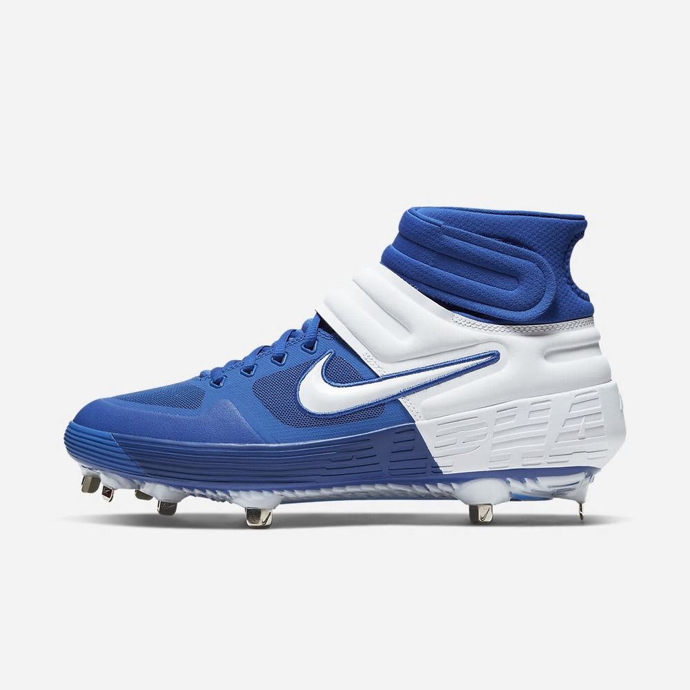 Crampon Baseball Nike Alpha Huarache Elite 2 Mid Bleu 2489-135 Game Royal/Photo Blue/White/White Femme | OUY-68419411